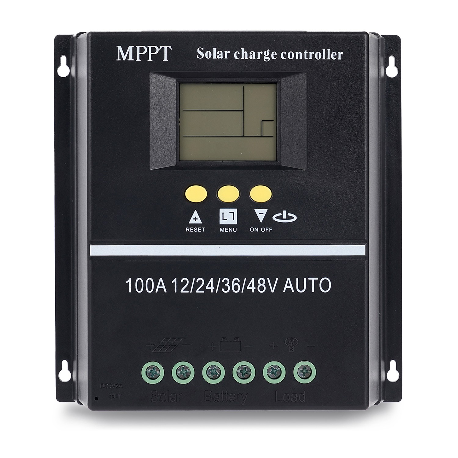 4000W 100A MPPT Solar Charge Controller 12V/24V/36V/48V PV Regulator Auto USB