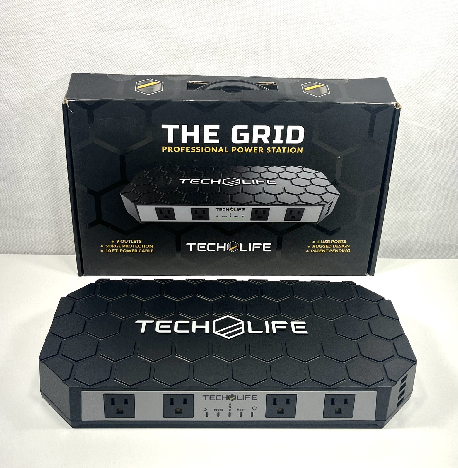Tech-Life Power Station With nine 100-volt power outlets & four 2.1 amp USB port