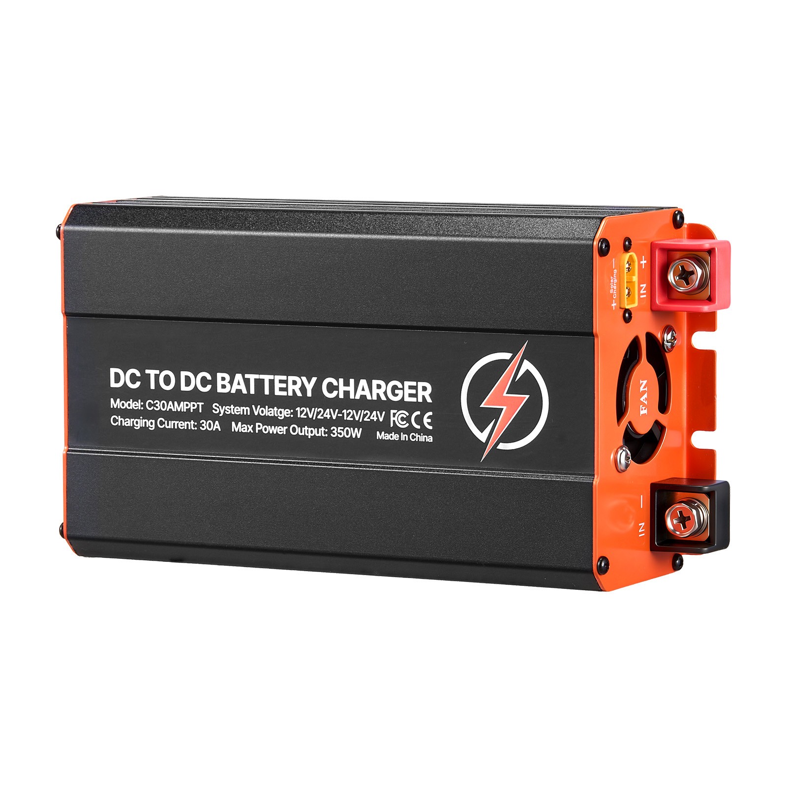 Uimoso 12V 30A DC to DC Battery Charger 350W On-Board Battery Charger with MPPT