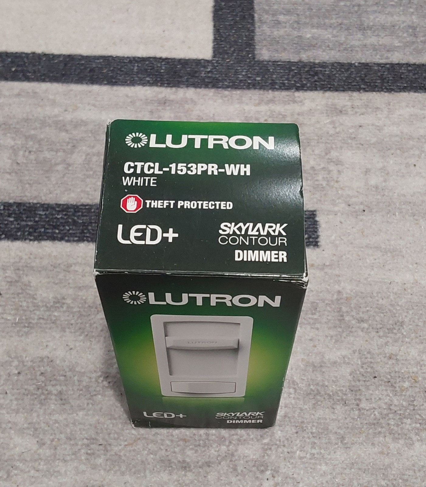 LUTRON Dimmer Light Switch Dimmable Single Pole 3 way LED CFL Contour White J
