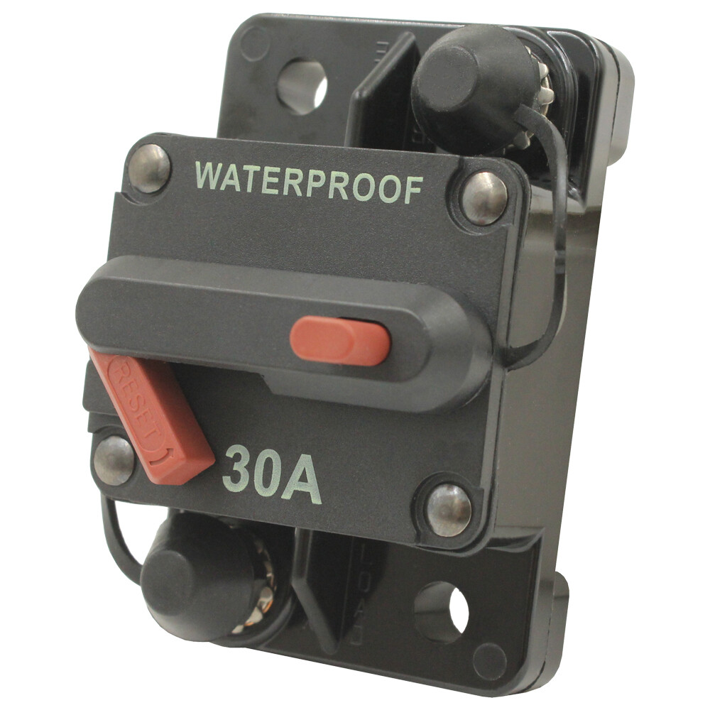 30A-60A Manual Reset Circuit Fuse Breakers 12v 24v ALL TYPES Surface Flush Cover