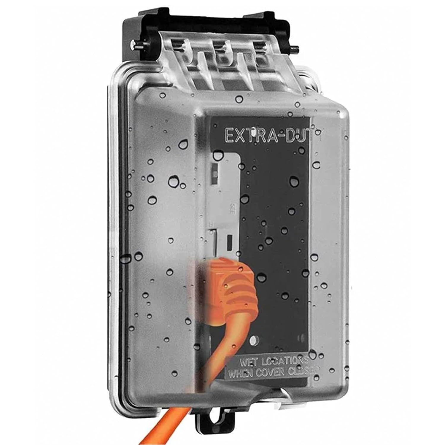 Weatherproof Outdoor Outlet Cover Extra-Duty In-Use 1-Gang Receptacle Housing