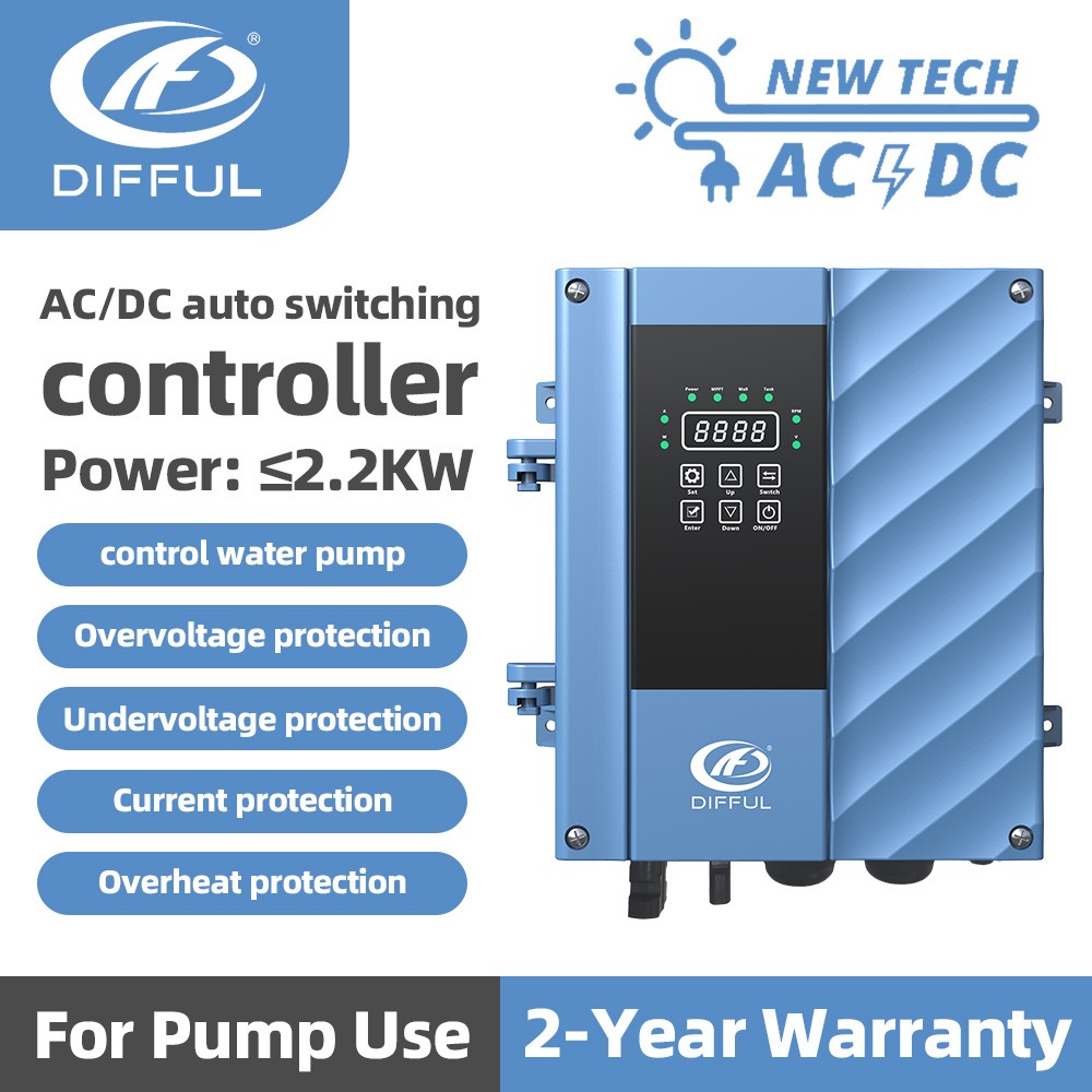 DIFFUL DC/AC 72V Replacement Hybrid Controller For DSS Series Solar Bore Pump