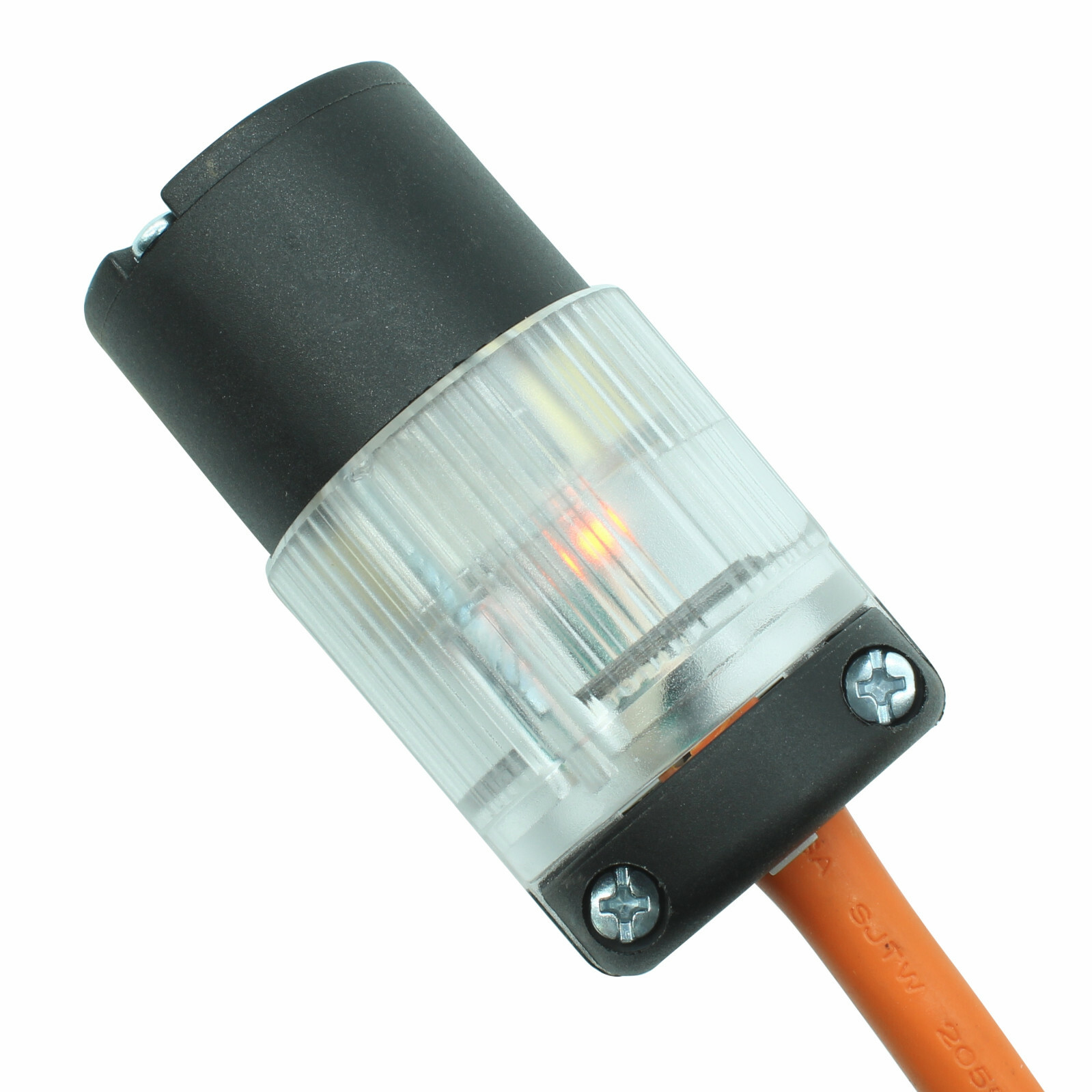 Lot of 10 Lighted 15A 120V Male Female Extension Cord Replacement End Power Plug