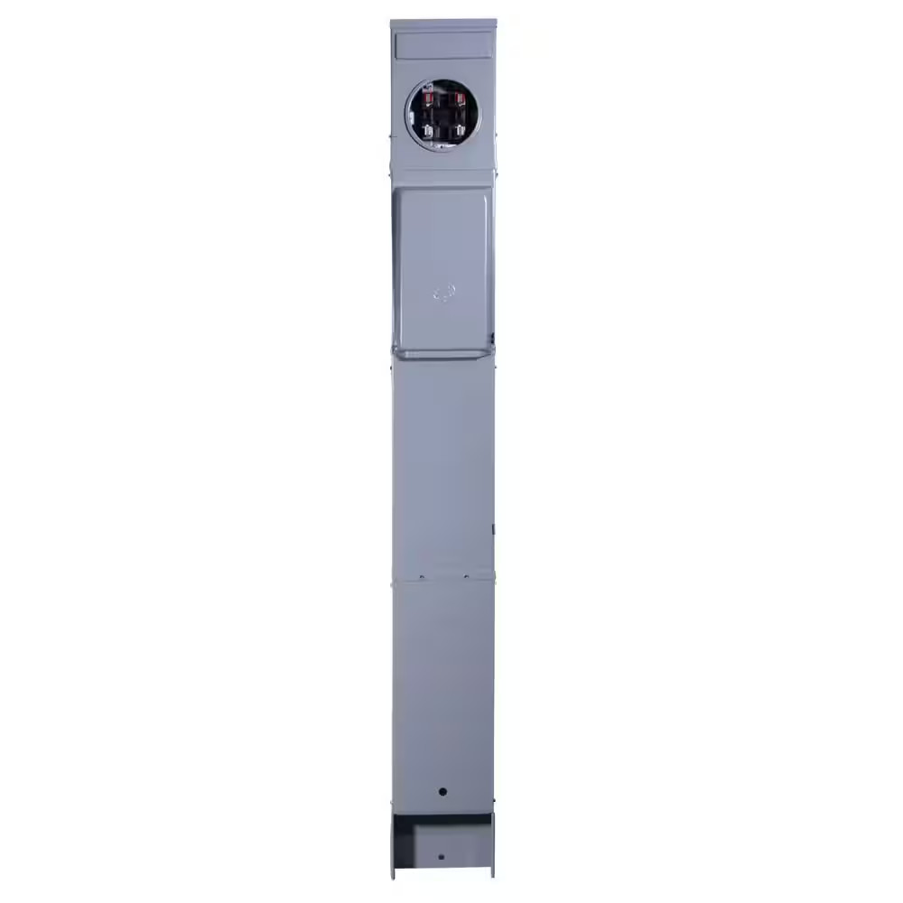 100A Metered RV Earth Burial Pedestal 5-Spaces with 50/30 Amp RV Receptacles and