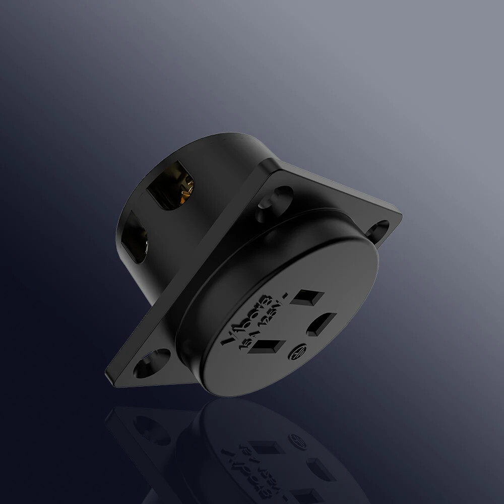 Viborg Pure Copper Gold Plated US Socket 15A 125V Receptacle Power Supply Outlet