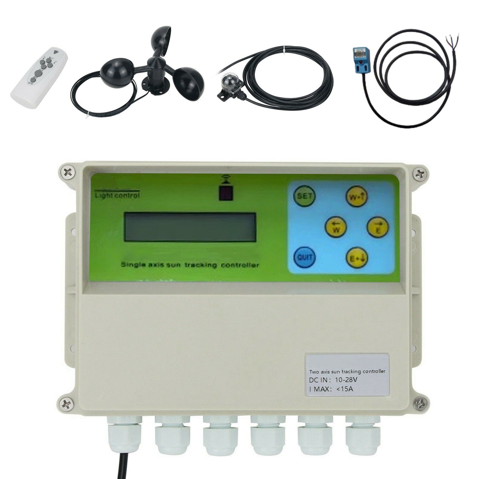 Single Axis Solar Tracker Controller LCD Automatic Solar Tracking Remote Control