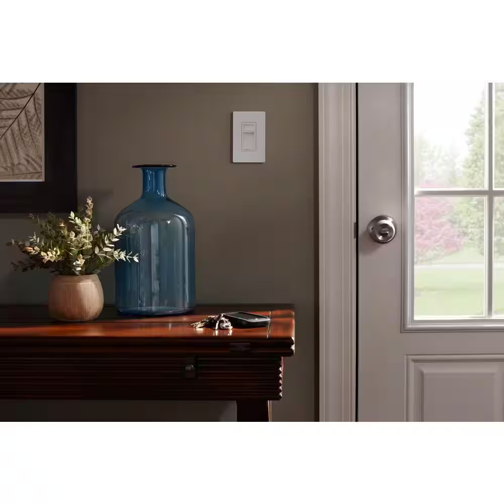 Claro 1 Gang Wall Plate for Decorator/Rocker Switches, Gloss, White (CW-1-WH-6)