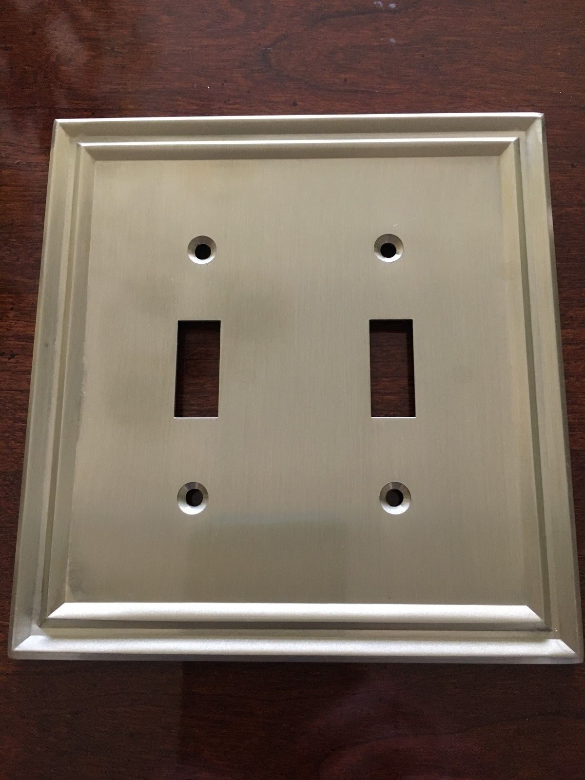BRAINERD TRADITIONAL DOUBLE TOGGLE NICKEL WALL PLATE W36556-SNE-C FREE SHIP