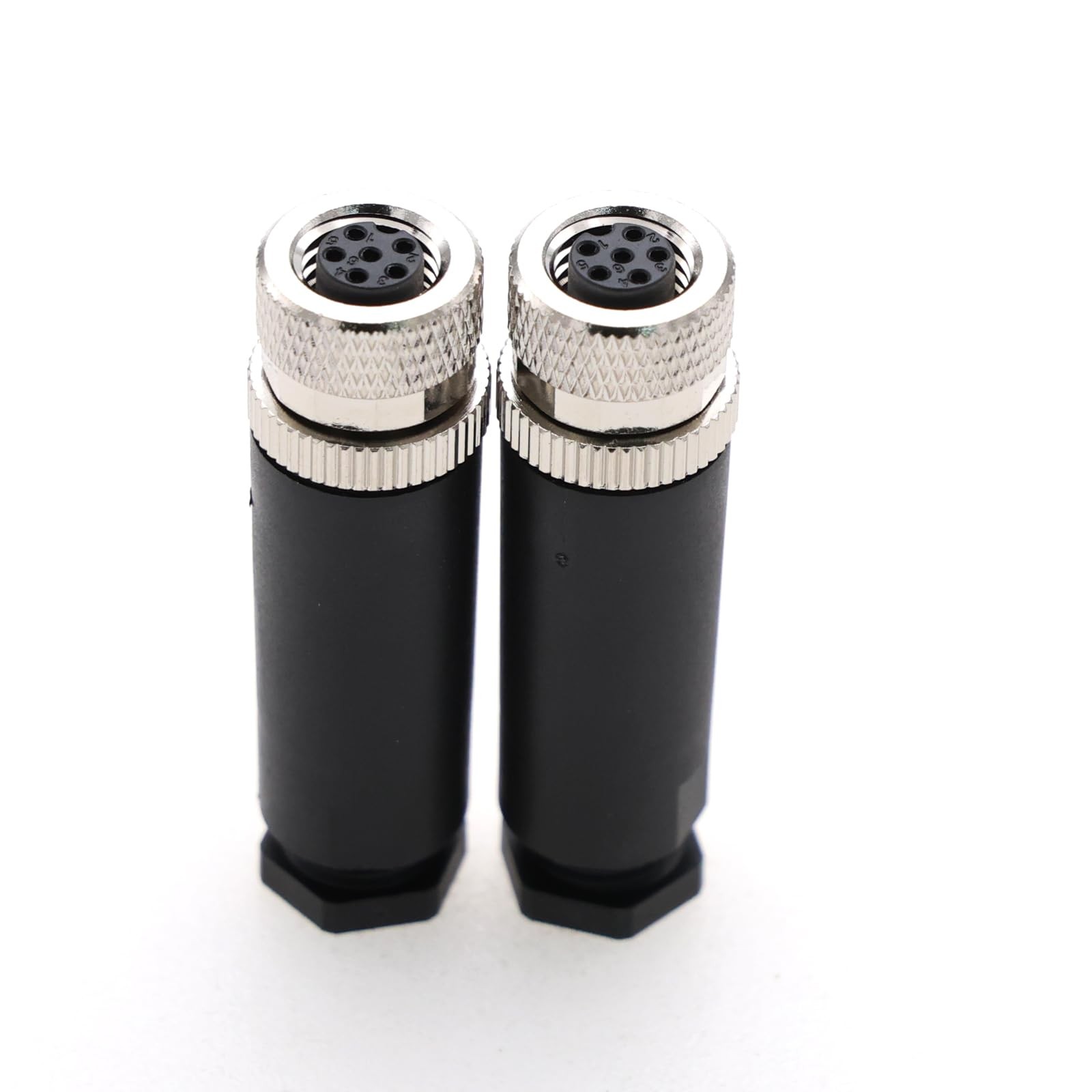 M8 6 Pin Female A Code Plug Industrial Circular Sensor Connector IP67 Waterproof