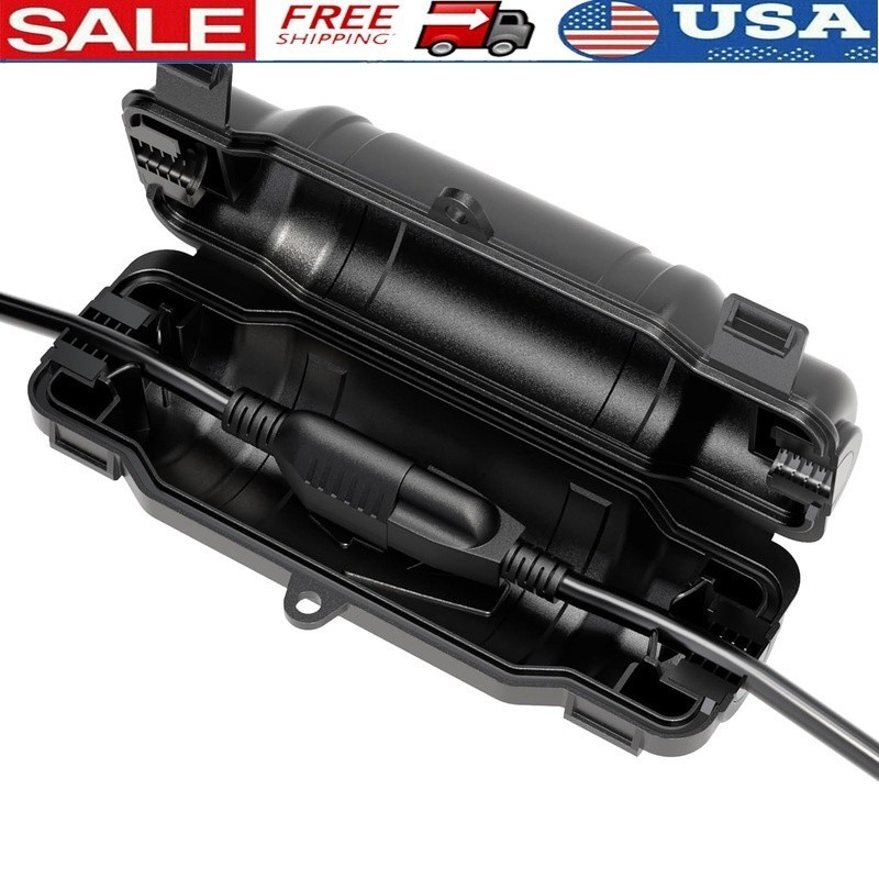 Outdoor Extension Cord Cover Waterproof Heavy Duty Lockable Latches IP54 Seal US