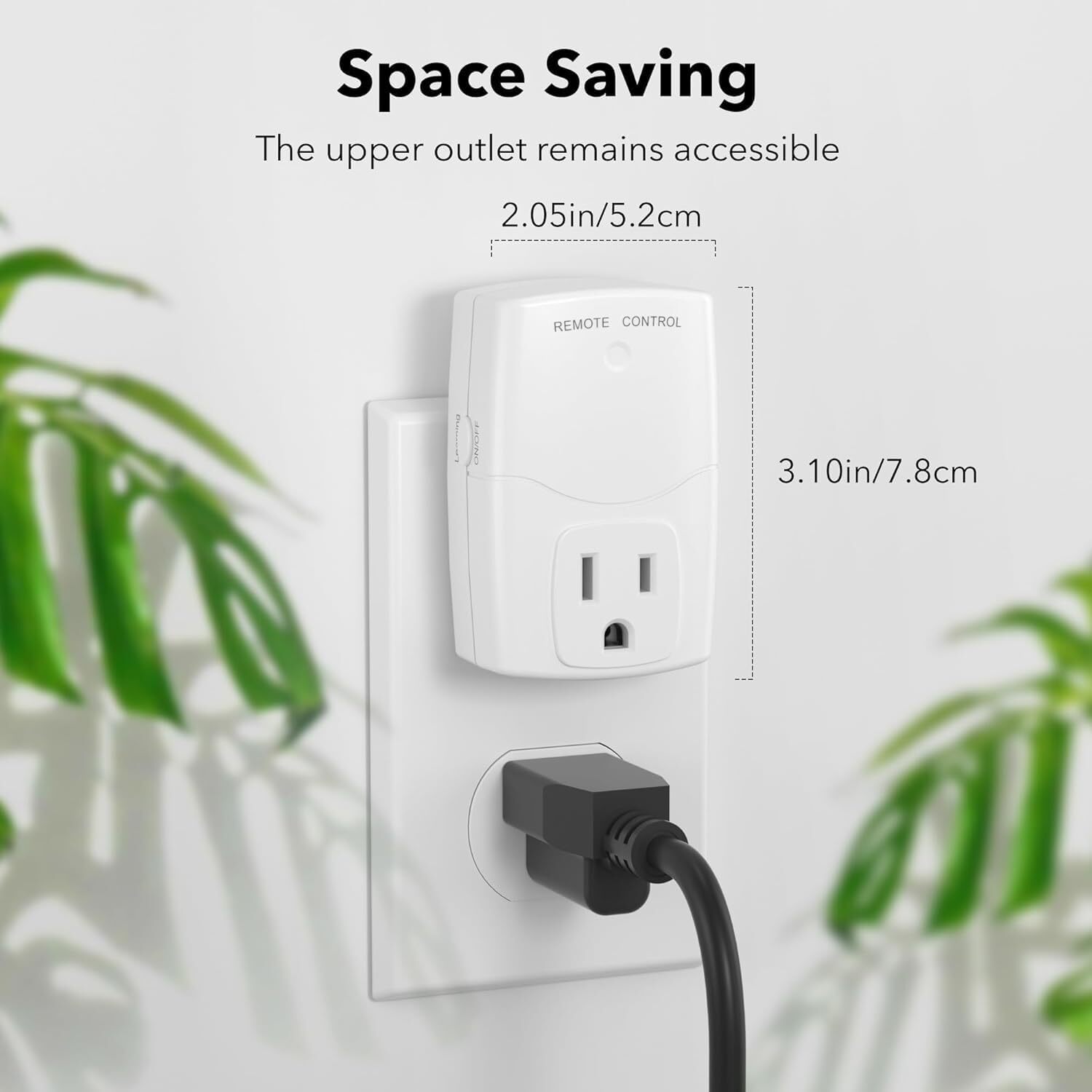 BN-LINK Wireless Remote Control Outlet Switch Power Plug In for lights LED bulbs
