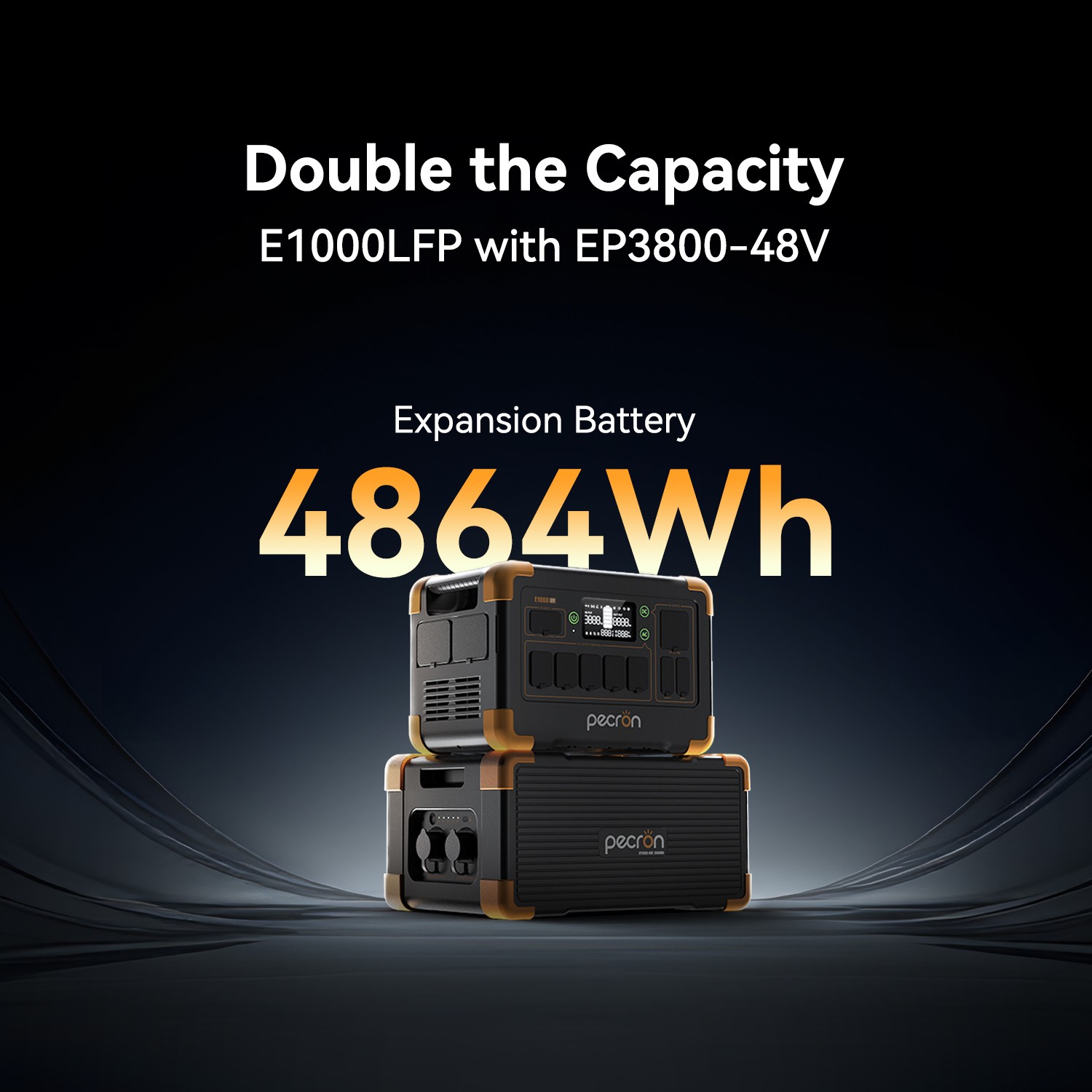 PECRON EP3800-48V 3840Wh Solar Generator Expansion Battery for F3000LFP E3600LFP