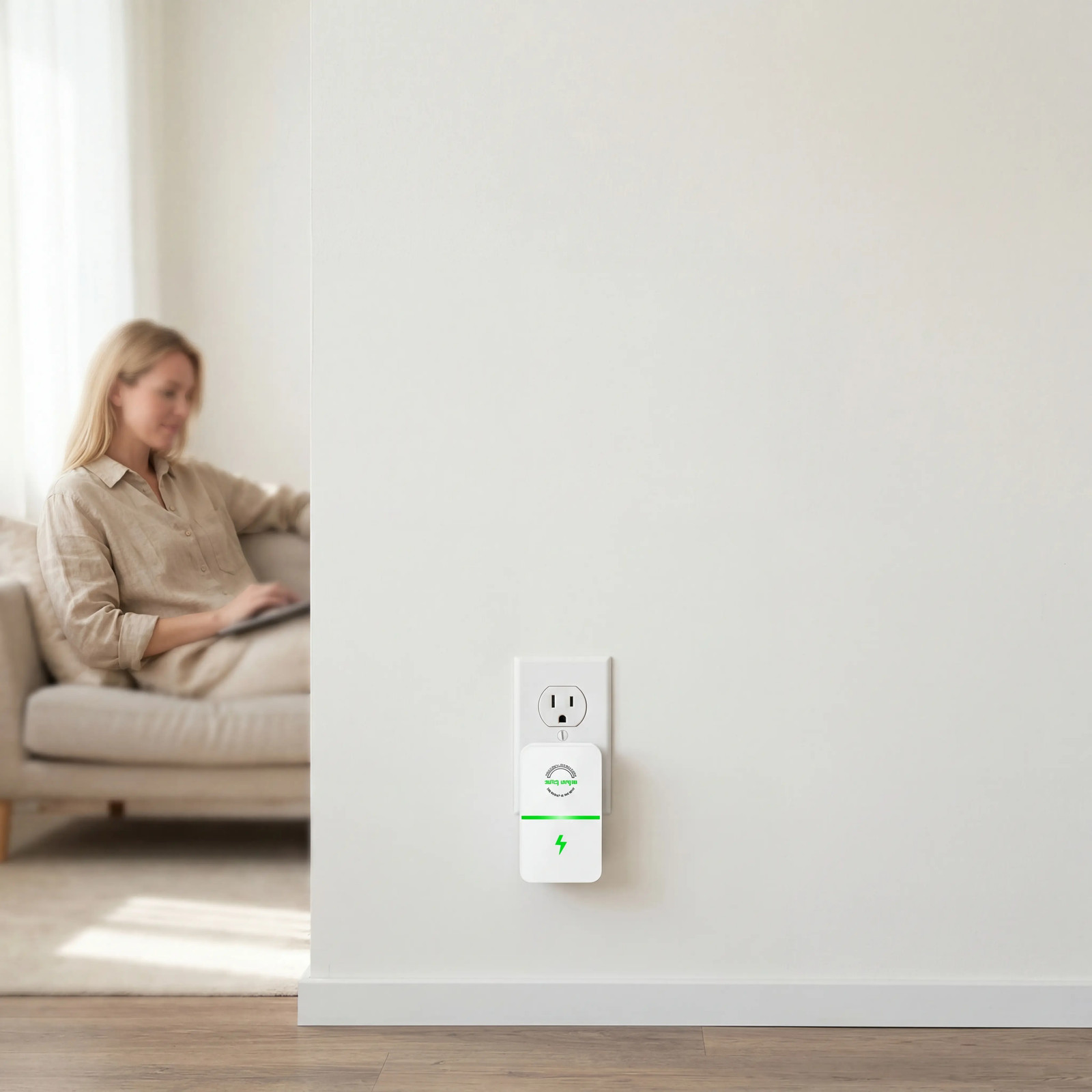 Plug-In Power Box with US Plug 2026 Updated Design, Compatible with 90–250V Inpu