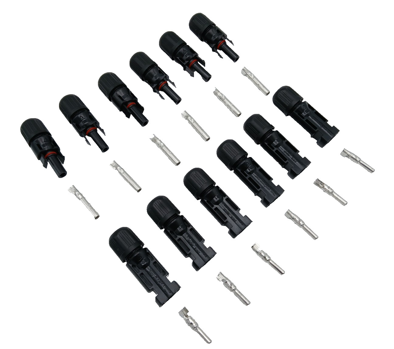 Solar Panel Connectors – 6 Pairs – Waterproof Male/Female Set 30Amp – US SELLER!