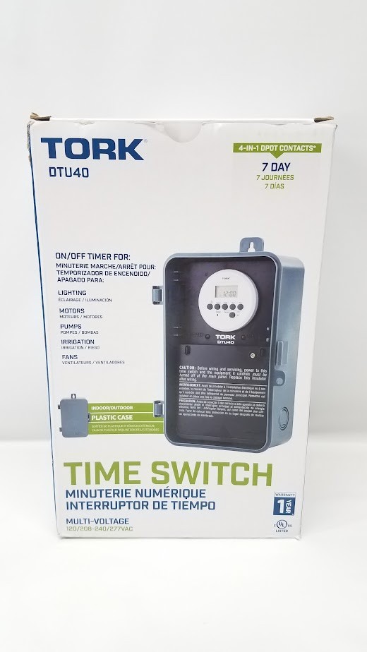 NSi Industries TORK DTU40 Indoor/Outdoor, 7-Day 40-Amp Universal Multi-Volt