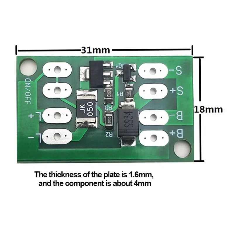 Solar Charge Controller Auto Light Control Board for Lithium Battery DIY