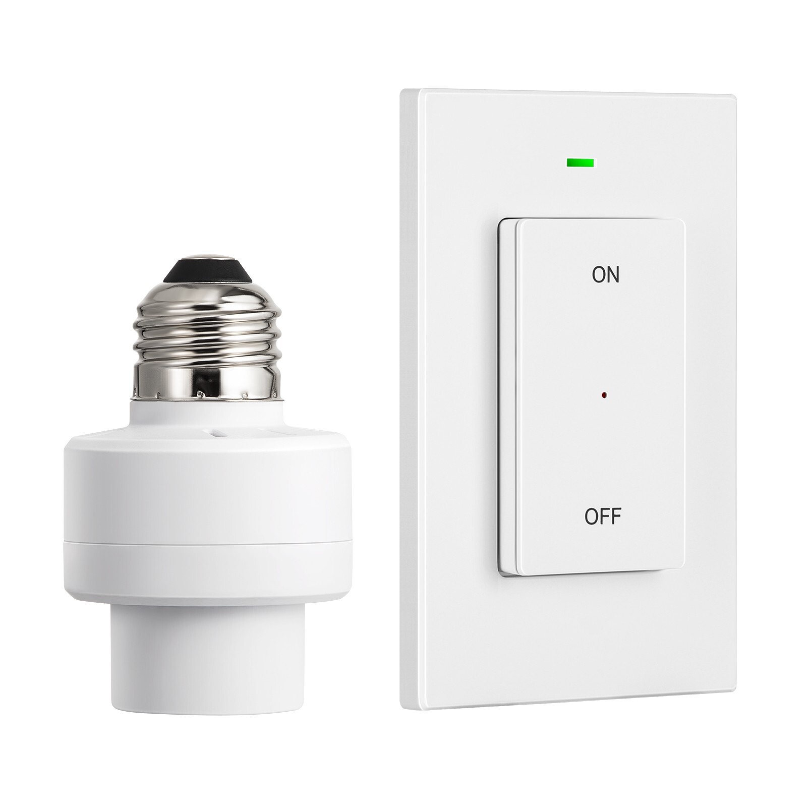 DEWENWILS Remote Control Light Socket Wall Mounted Controllers and 1 Bulb Base