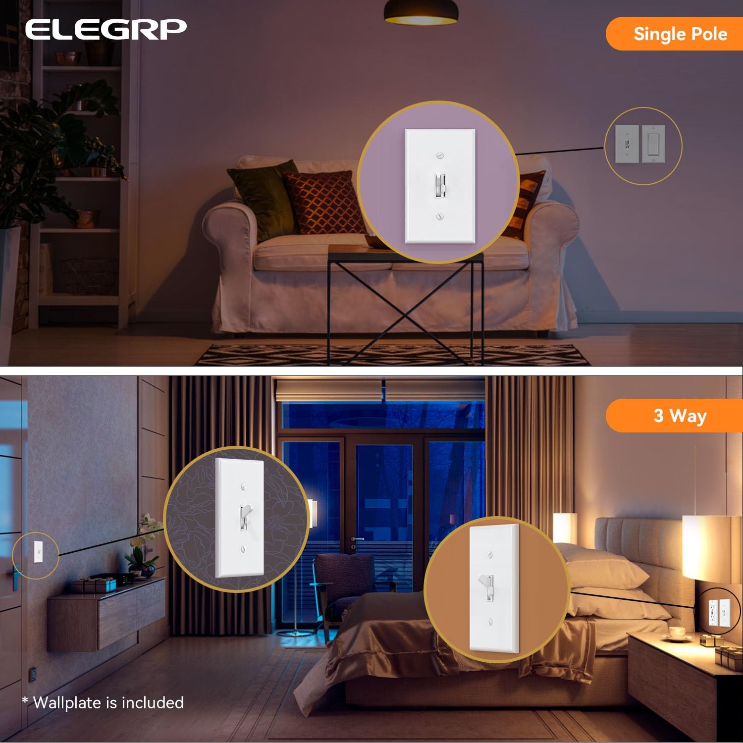 Digital Toggle Dimmer Switch for Dimmable LED, CFL and Incandescent Light