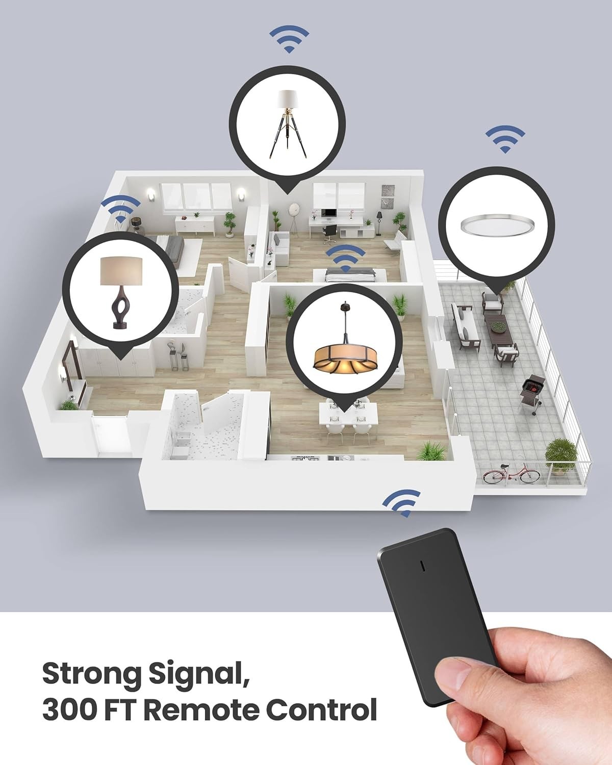 Remote Control Outlet Plug Switch, Buckle Design & Removable Wireless Light S…