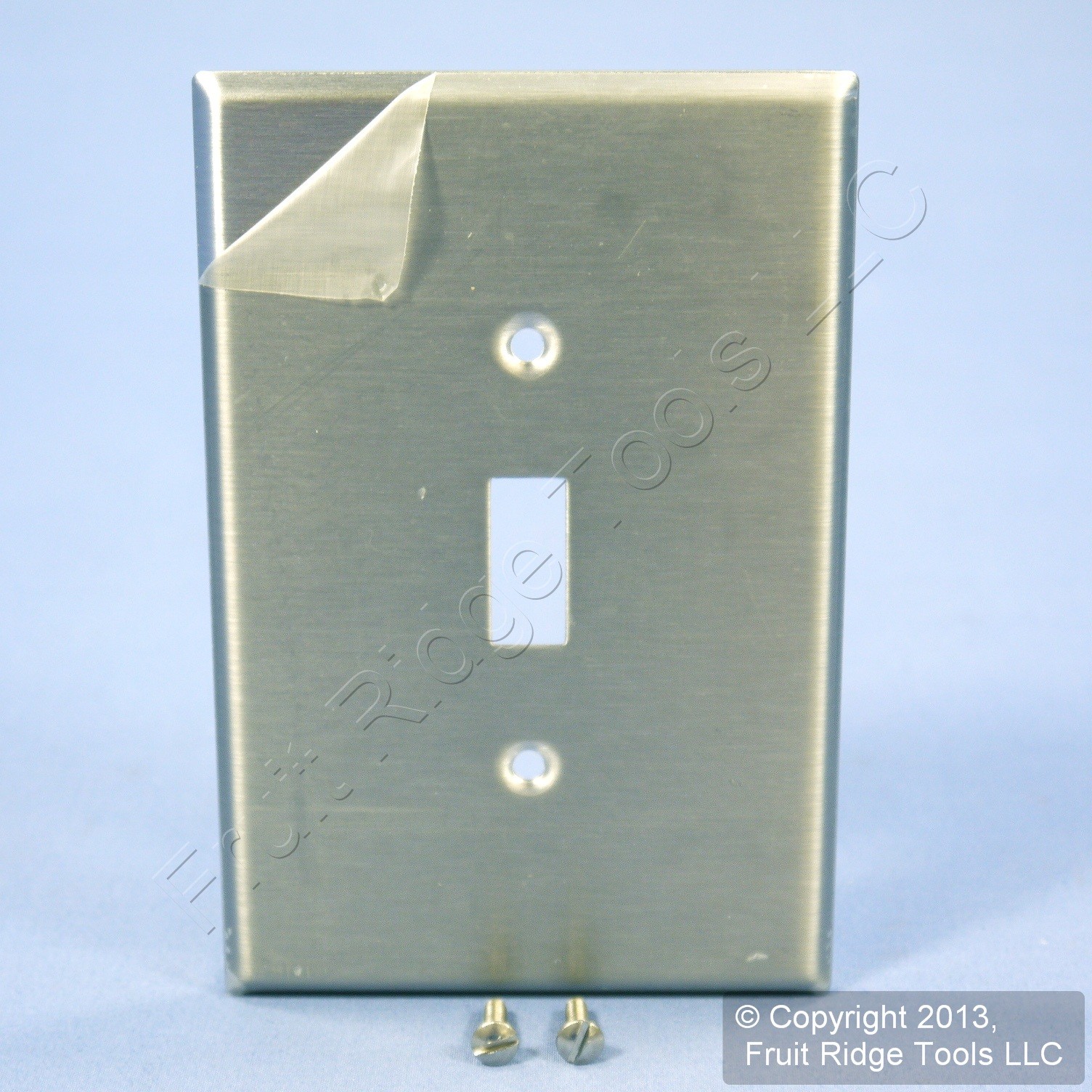 Leviton 84101-40 Stainless Steel Non-Magnetic 1-Gang Jumbo Toggle Switch Cover