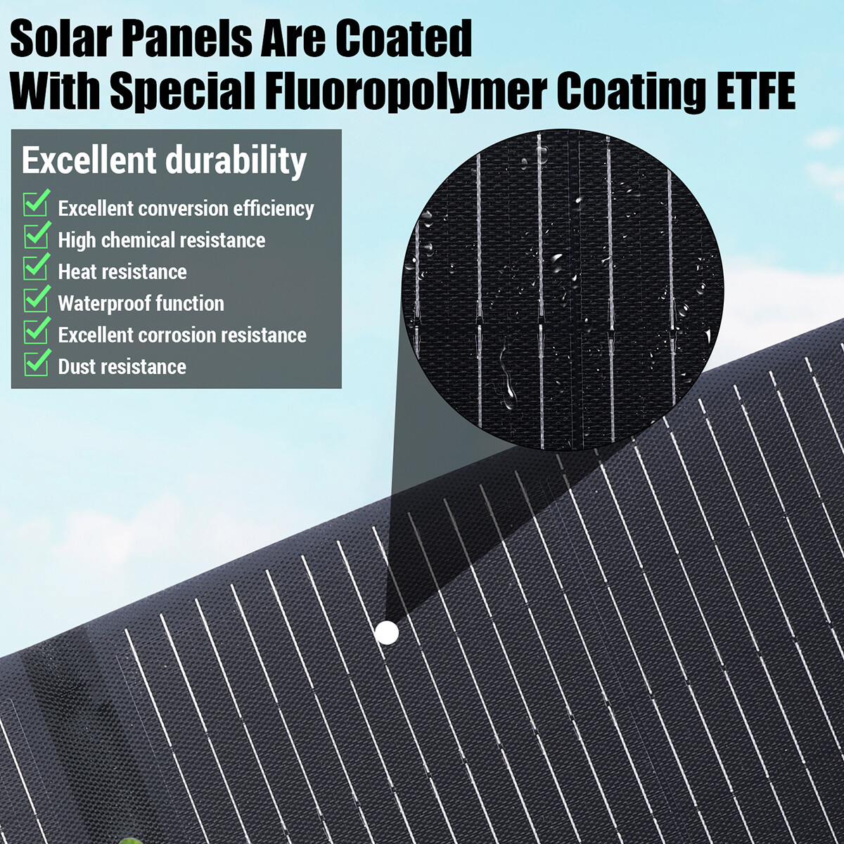 Panel solar portátil plegable, cargador solar de 100W 200W IP65 para RV CAMPING