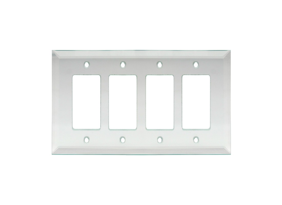 FHC MP17C 5-1/4″ x 9″ – Quadruple Decora Clear Glass Mirror Plate