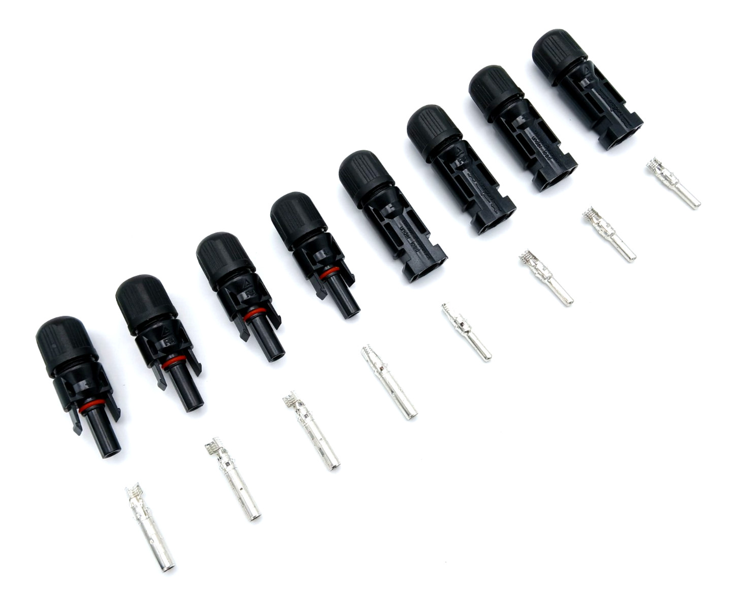Solar Panel Connectors – 4 Pairs – Waterproof Male/Female Set 30Amp – US SELLER!