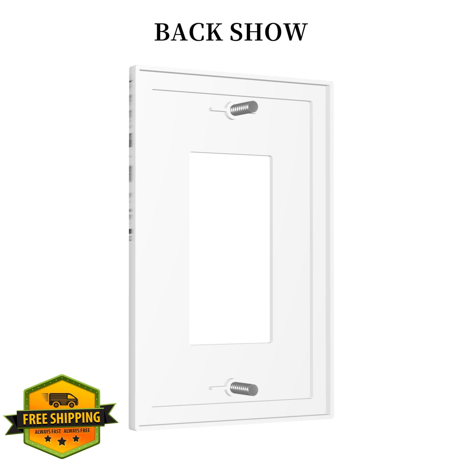 Xuejiaku 1-Gang Gray White Eucalyptus Switch Plate