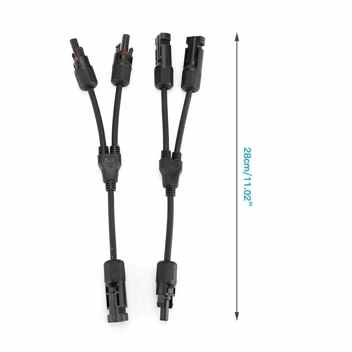 Solar Y Branch Cable T Splitter MMF FFM Waterproof Connector for Solar PV Panel