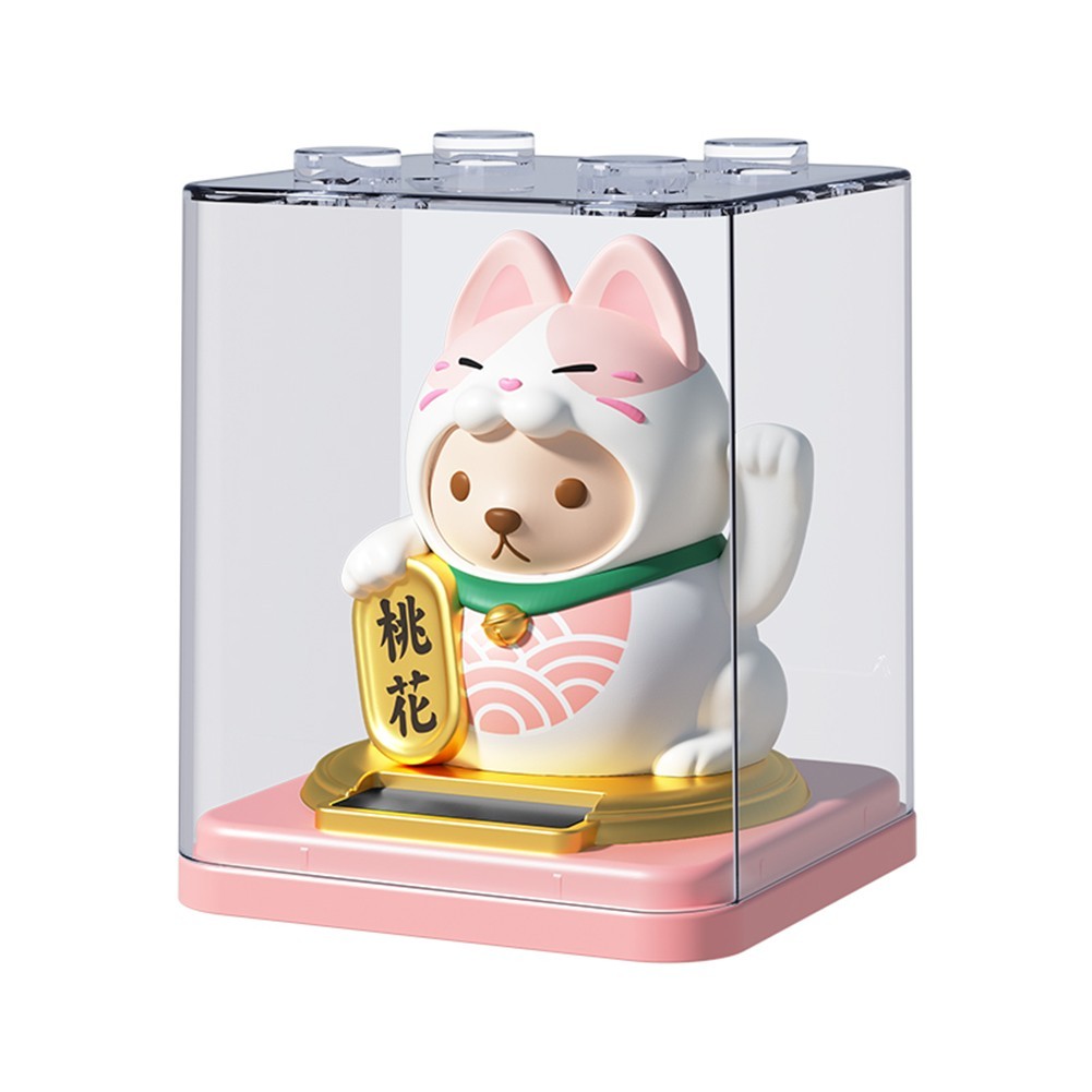 Lucky Cat with Moving Arms Perfect Addition to Car Office or Home Settings