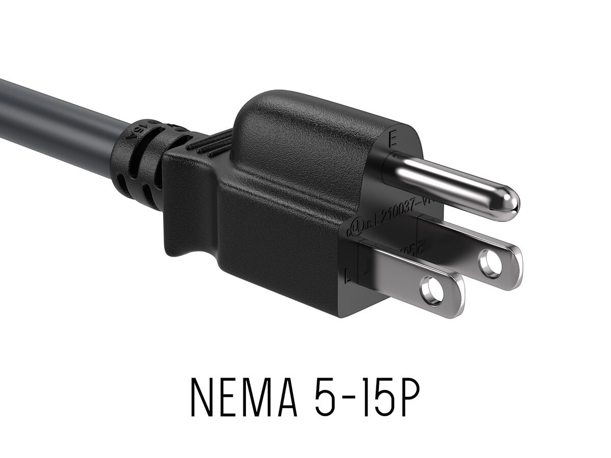 2ft NEMA 5-15P to 5-15R Heavy Duty Power Extension Cord, 14AWG SJT 15A/125V, …