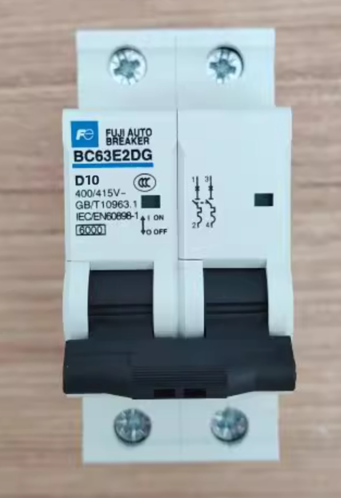 Fuji Electric Miniature Circuit Breaker MCB BC63E2DG-2P D10 10A