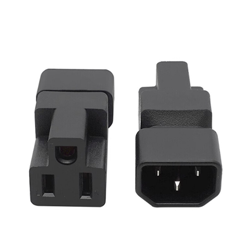 1-5 Pack IEC 320 C14 Male to Nema 5-15R Female Power Plug Adapters Converter