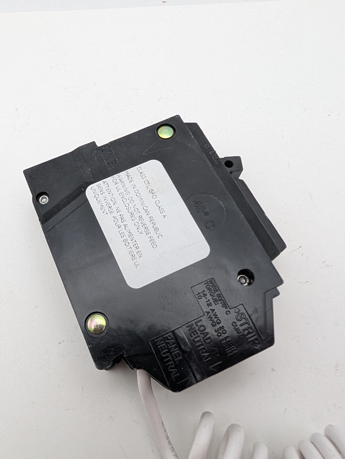 ABB 15 Amp Single Pole Ground Fault Breaker with Self-Test THQL1115GFTA (No Box)