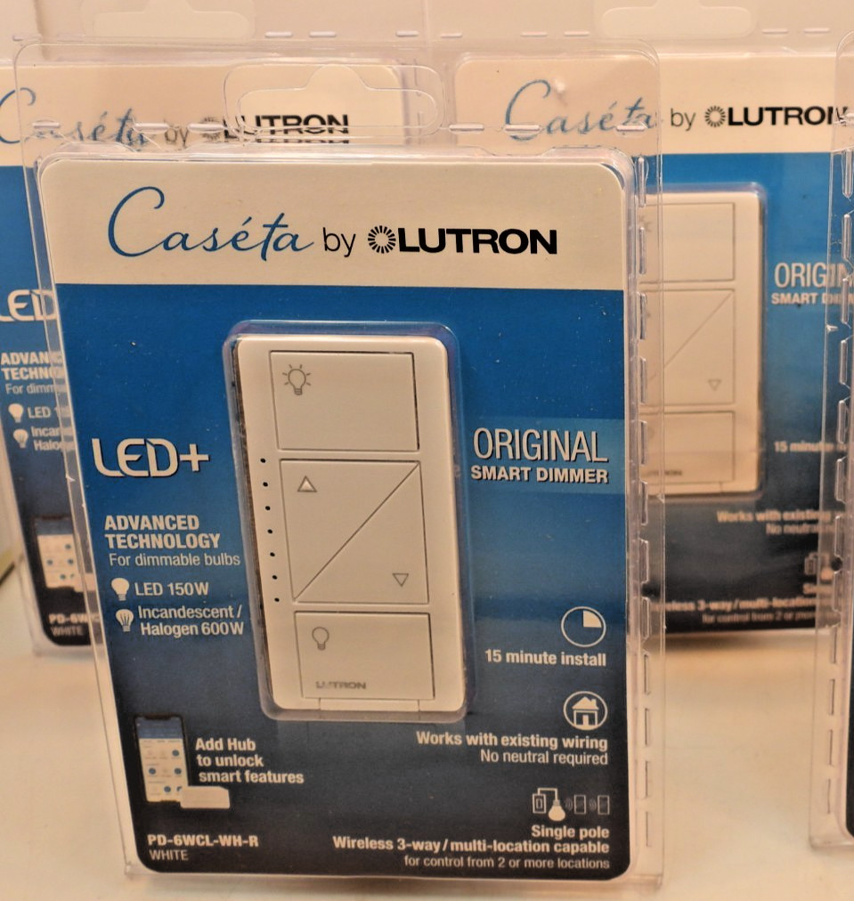 3-Lutron Caseta LED+ Original Smart Dimmers PD-6WCL-WH-R *New in Box*