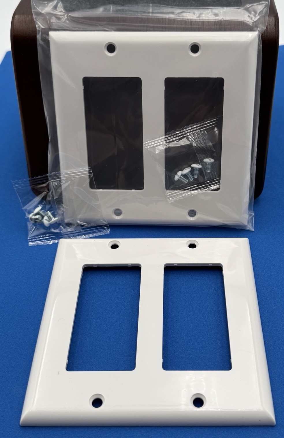 10pk of 2-Gang Decorator/Rocker Wall Plate White Unbranded / Unmarked New