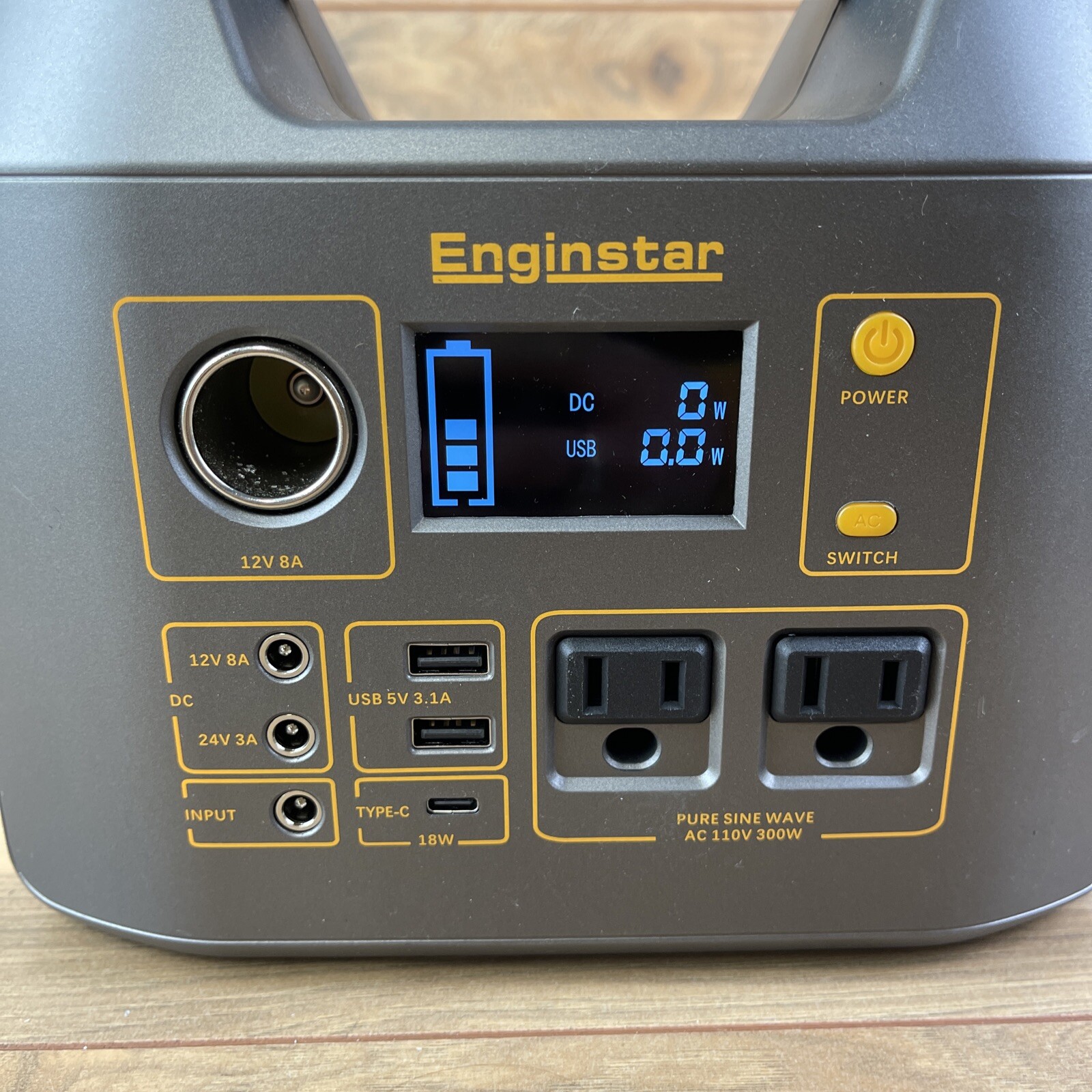 PORTABLE POWER Station Android Apple Solar AC/DC Charge 300W EMERGENCY GENERATOR