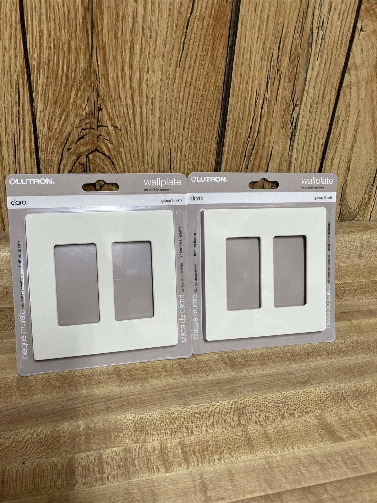 2 Pack Lutron Claro 2 Gang Decorator Wallplate – Light Almond CW-2-LA New