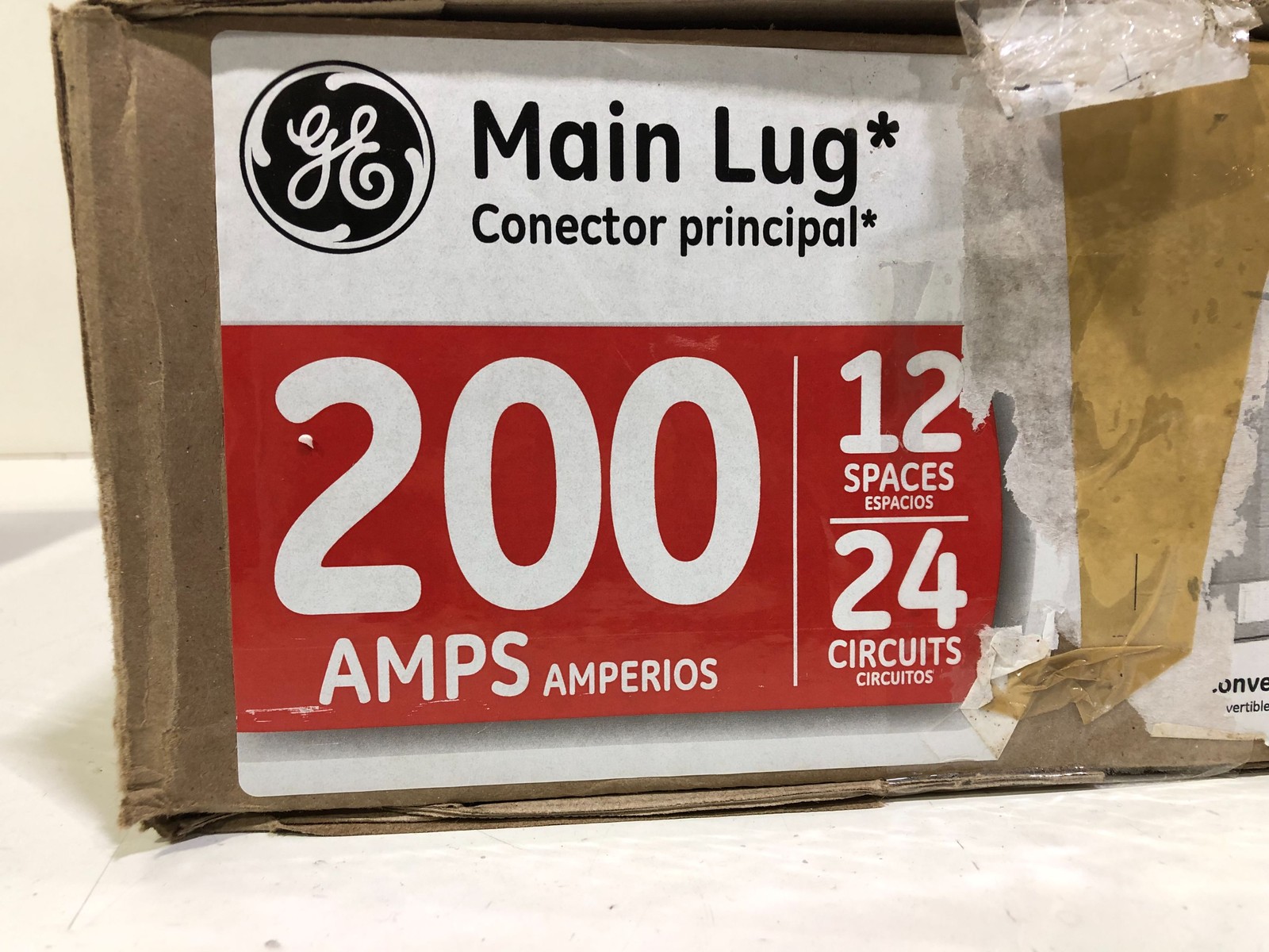 GE PowerMark Gold 200 AMP 12Spc 24 Circuit Outdoor MainLug Circuit Breaker Panel