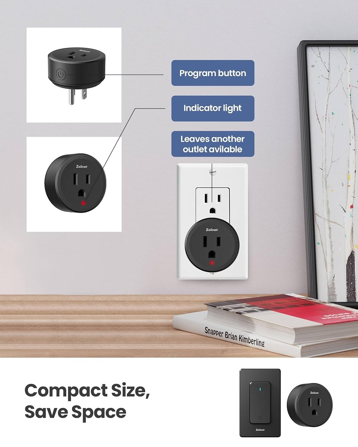 Remote Control Outlet Plug Switch, Buckle Design & Removable Wireless Light S…