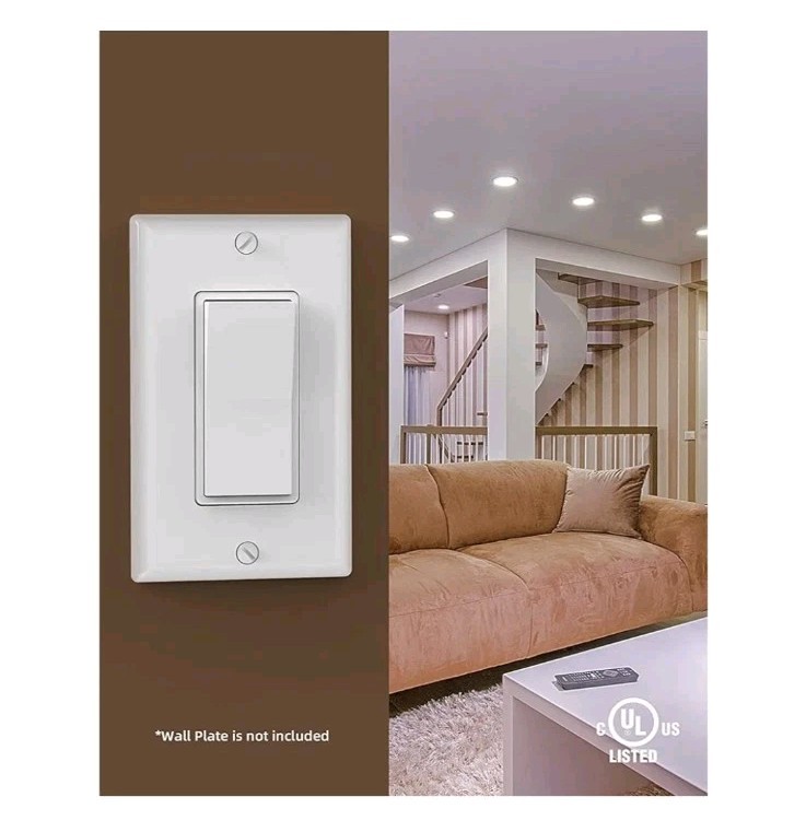 AIDA Single Pole Rocker Decora Light Switch