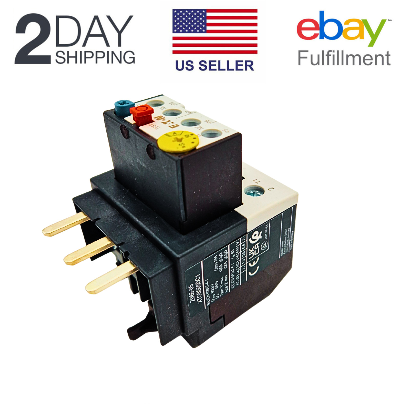 Eaton – Cutler Hammer XTOB065DC1 Overload Relay XT IEC bimetallic US Stock NEW