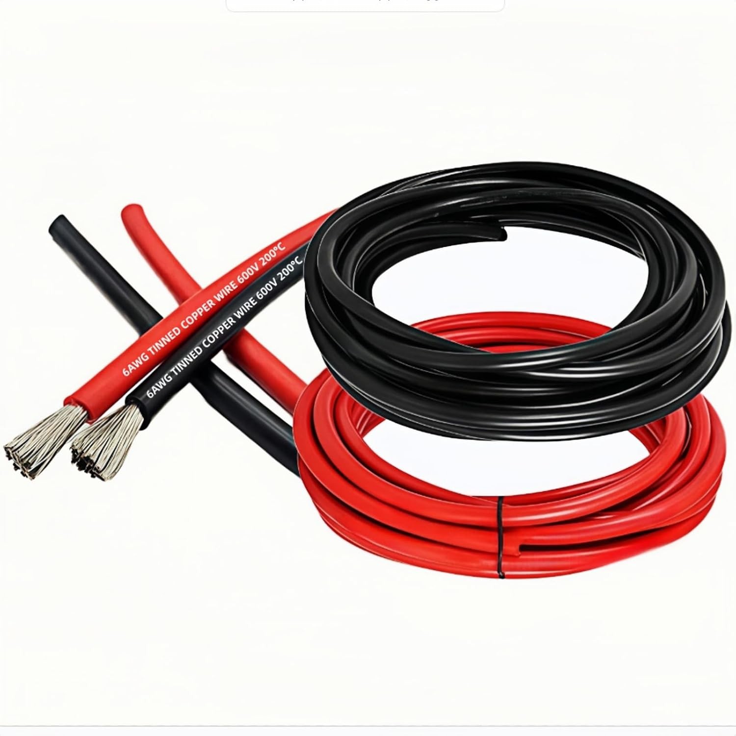 4 Gauge Silicone Wire (5 ft Red+5 ft Black ﻿) Ultra 5ft Red+5ft Black 4 AWG