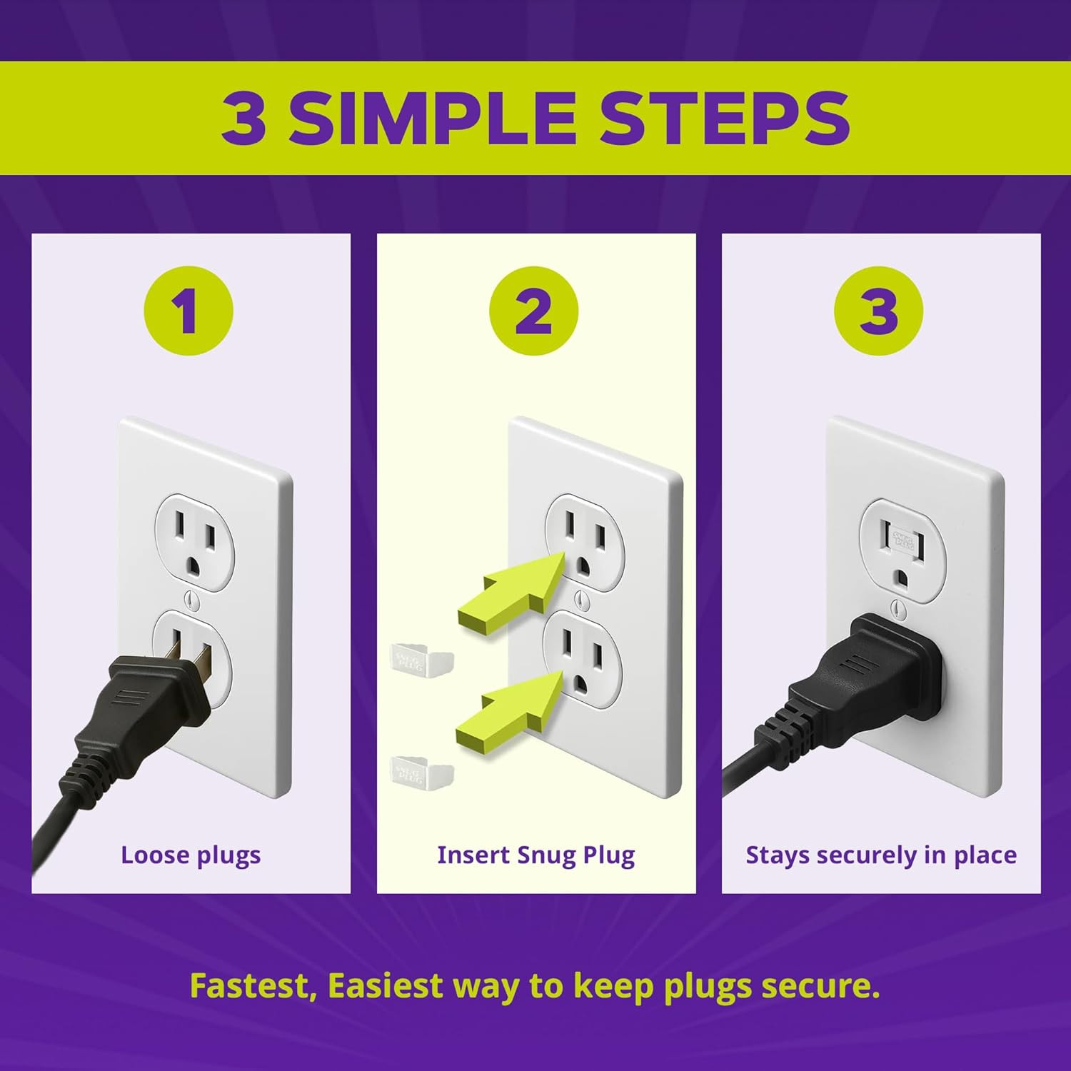 Loose Outlet Plug Fix & Outlet Insert | Prevent Plug from Being Unplugged & save