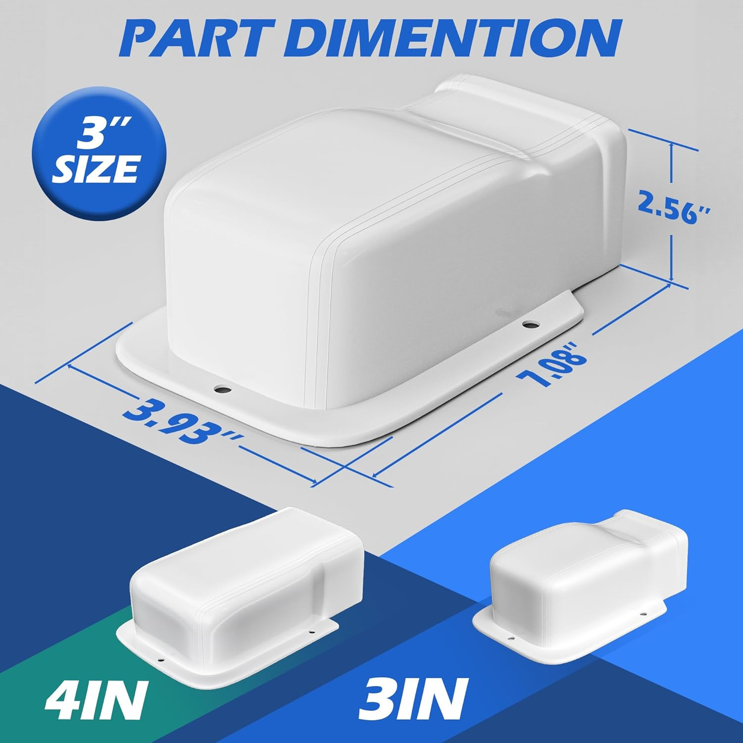 3″ Width Wall Cover, Mini Split Line Set Cover Accessories | for Mini Split Air