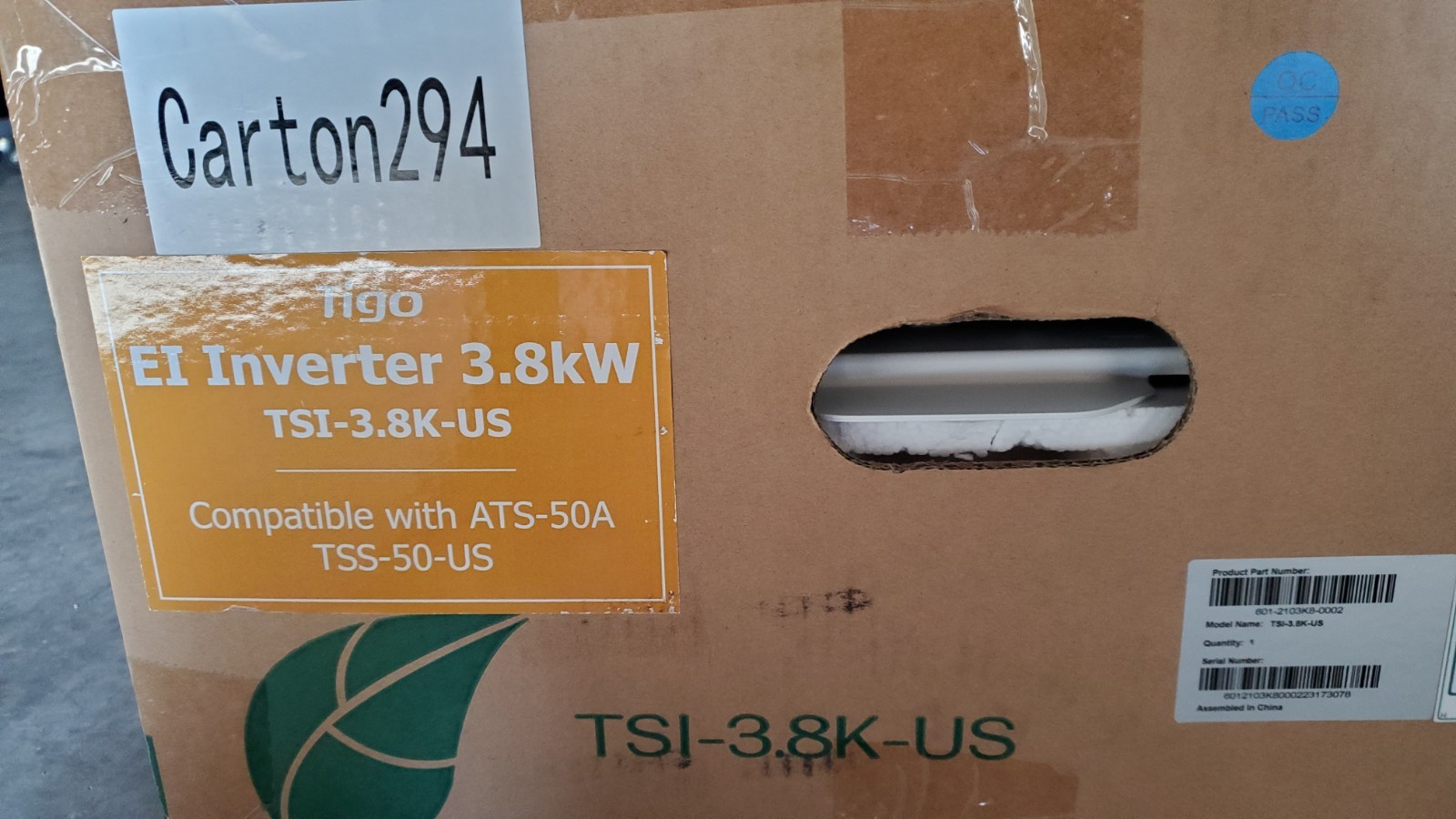 Tigo TSI-3.8K-US 601-2103K8-0002 3.8kW Energy Storage Hybrid Solar Inverter