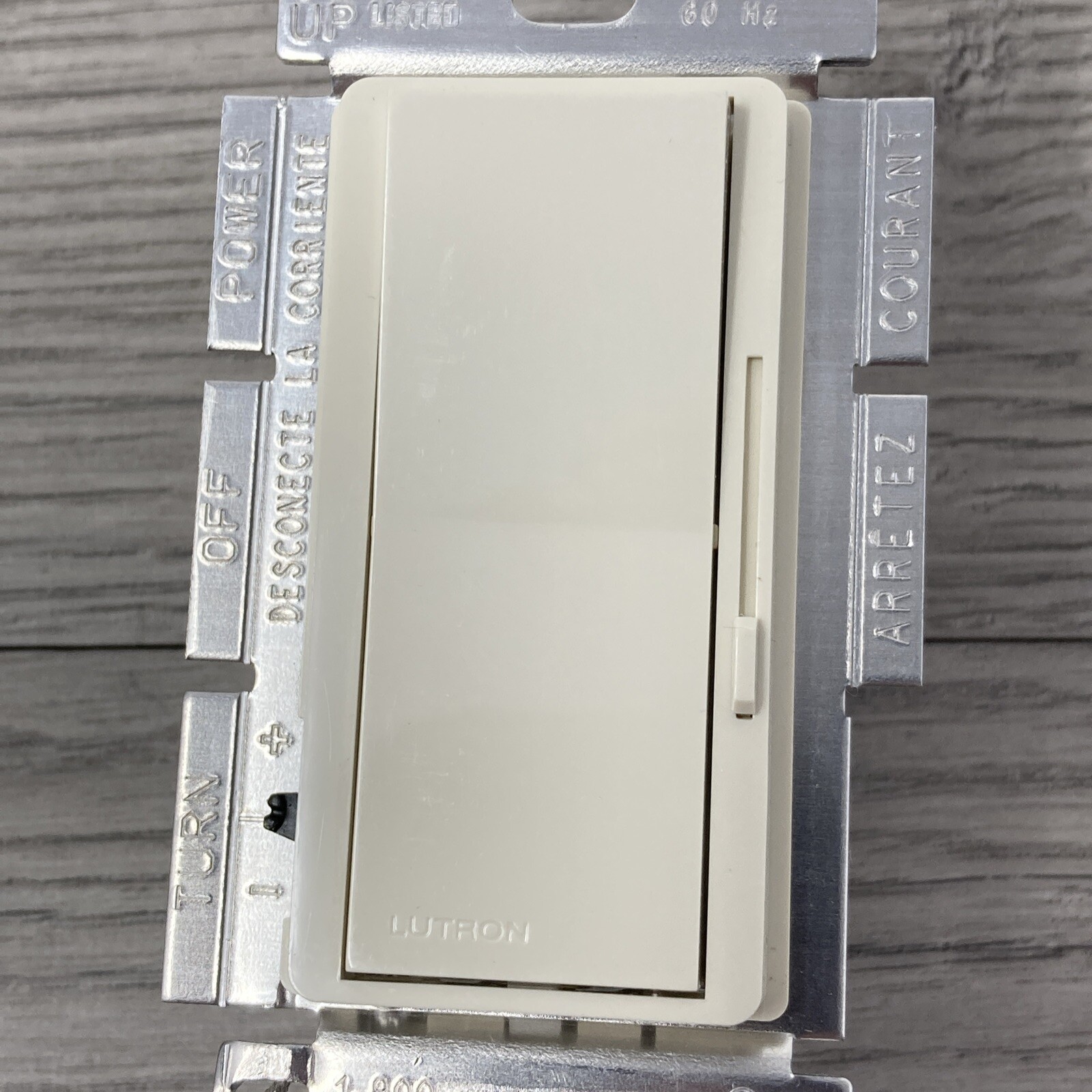 Hubbell Lt Almond CFL/LED Decorator Rocker Light Dimmer Switch 3-Way RDVCL153PLA