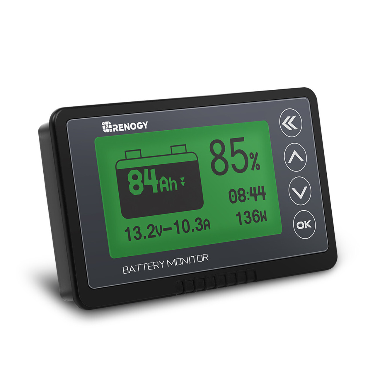 Renogy 500A Battery Monitor w/ Shunt Voltage Programmable Alarm 12V Tester
