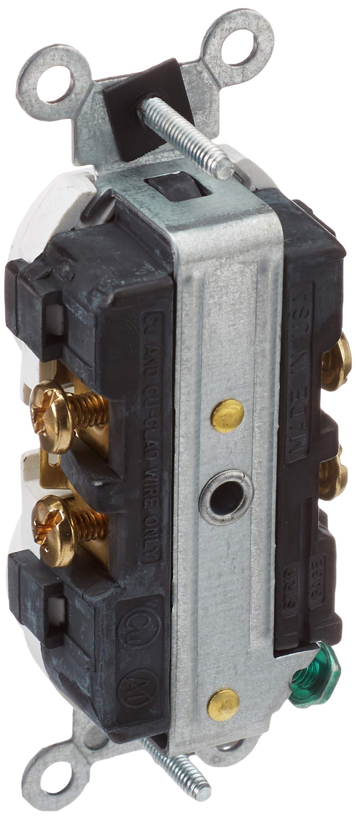 Leviton 20 Amp 250 Volt Narrow Body Duplex Electrical Outlet Commercial Grade…